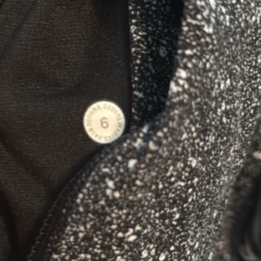 Lululemon hooded Nulu Black Speckled Define Jacket - Picture 3 of 5